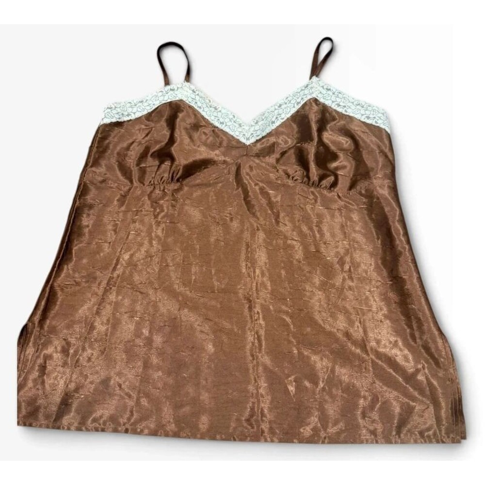 Faded Glory 18W/20W Vintage 90s Y2K Brown Camisole